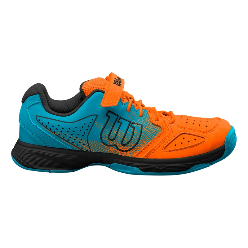 Kaos Padelschuh Kinder-Orange,Türkis