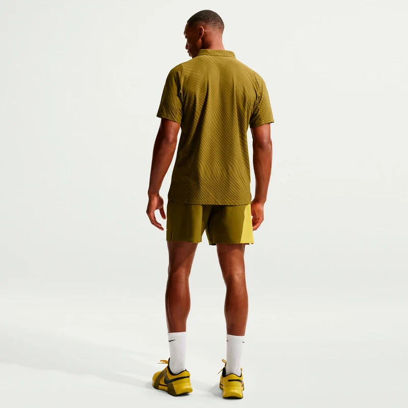 Jannik Sinner Court Dri-Fit Advantage Slam Polo Herren-oliv, weiß