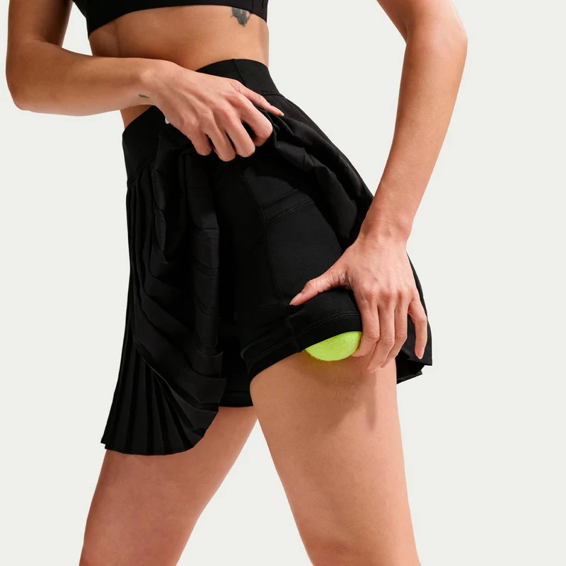 Dri-Fit Victory High Rise Pleated Rock Damen-schwarz