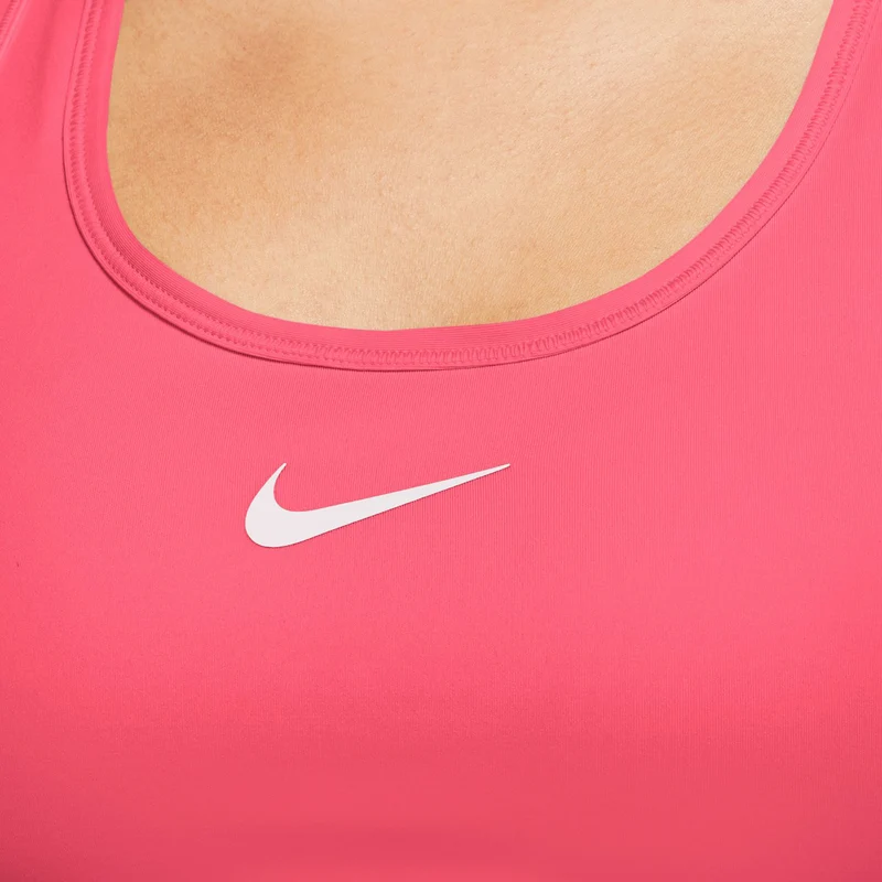 Swoosh MED Support Bra Sport-BH Damen-Pink,Weiß