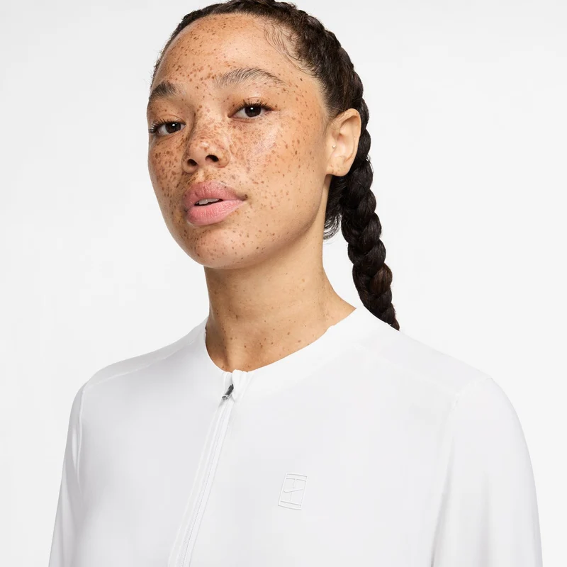 Court Dri-Fit Advantage Longsleeve Damen-Weiß,Weiß