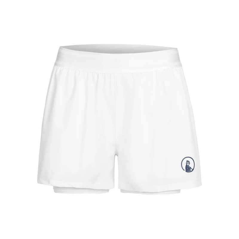Point 2in1 Shorts Damen-Weiß,Dunkelblau