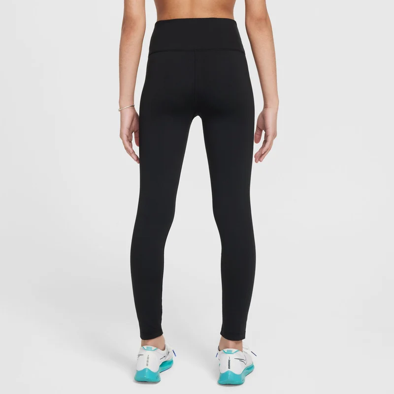 Dri-Fit One Tight Mädchen-Schwarz,Weiß