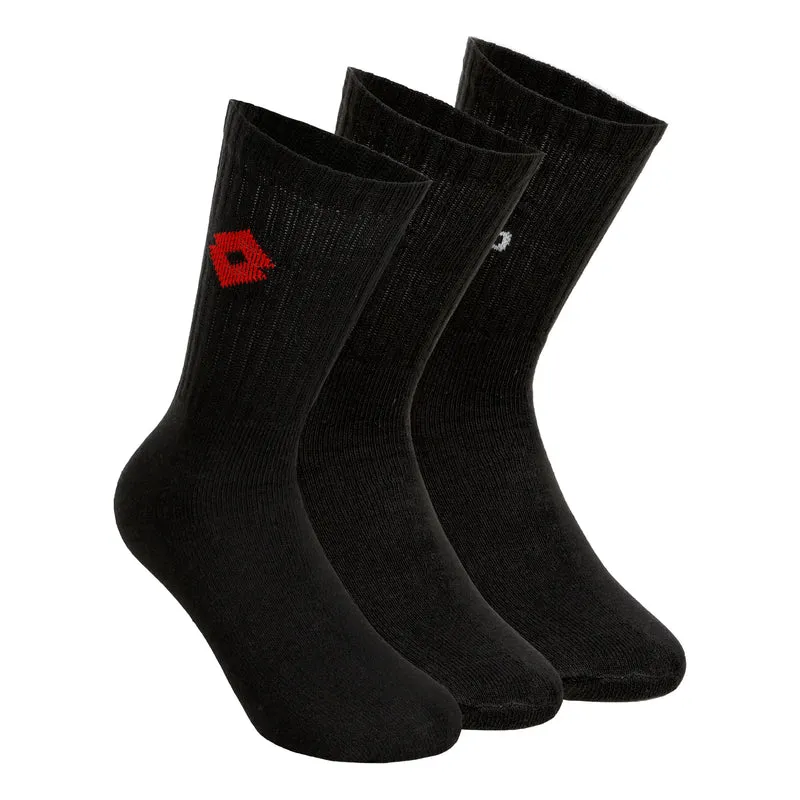 Tennissocken 3er Pack-Schwarz
