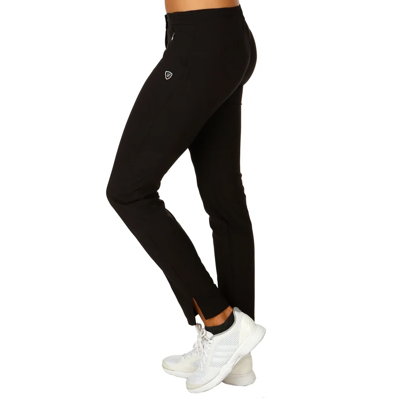 Lilly Trainingshose Damen - schwarz, silber