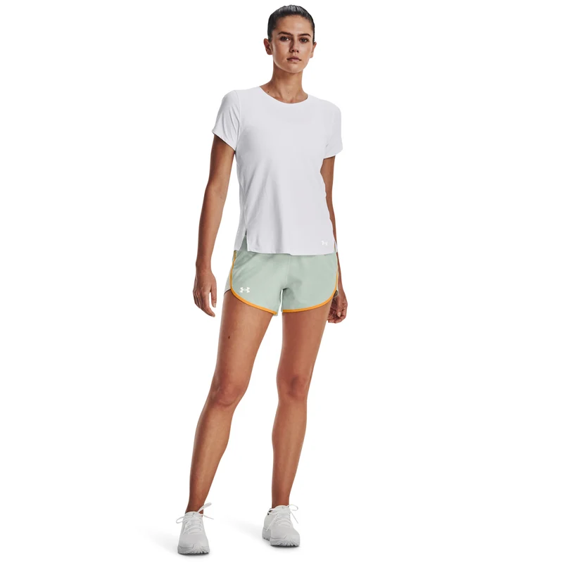 Fly-By Elite 3in Shorts Damen-Grün,Orange