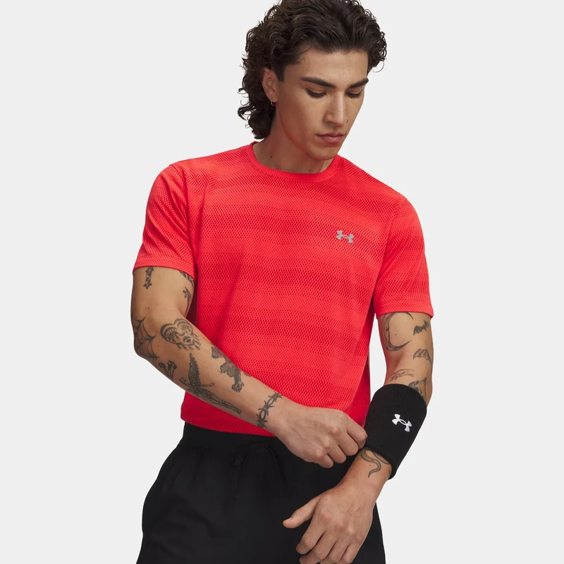 Velociti Laufshirt Herren - rot, silber