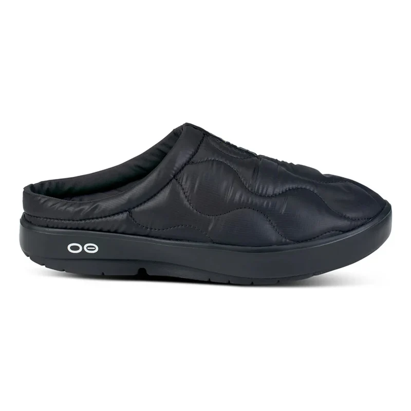 Oocoozie Thermo Mule Recoveryschuh Unisex - schwarz, neongrün