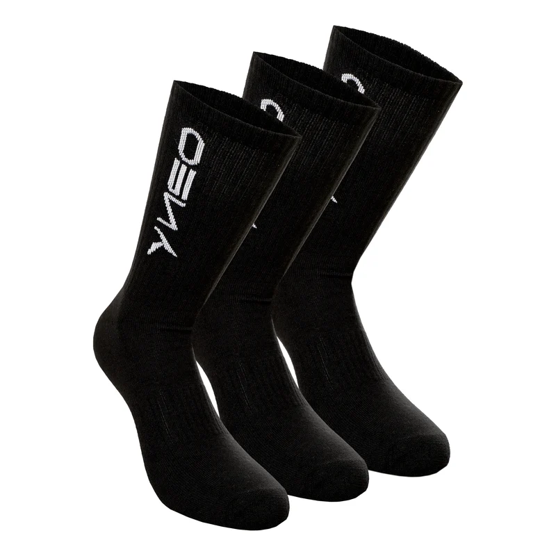 Long Sportsocken 3er Pack-Schwarz