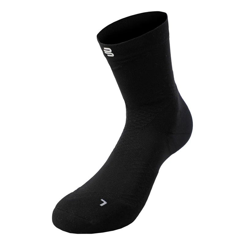 Ultralight Mid Cut Laufsocken Damen-Schwarz