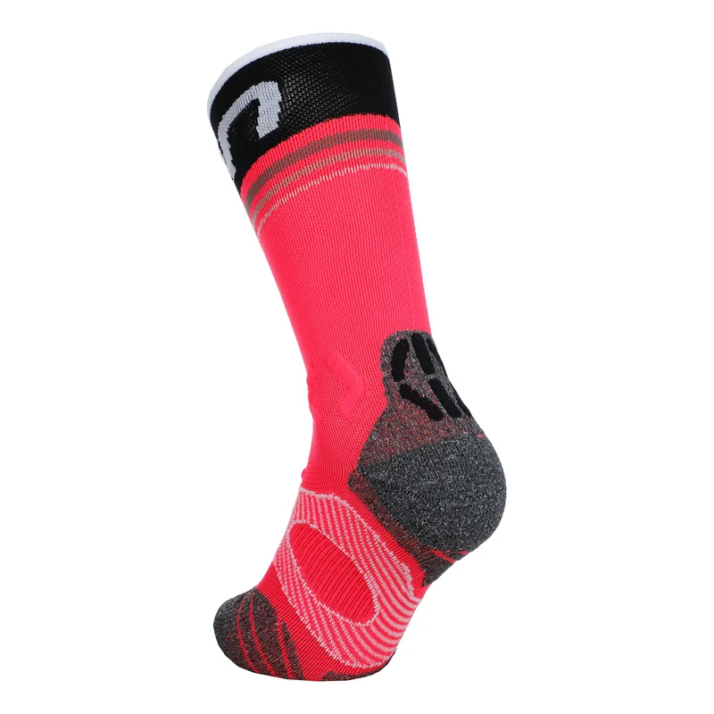 Runner'S One Mid Laufsocken Damen-Pink,Schwarz