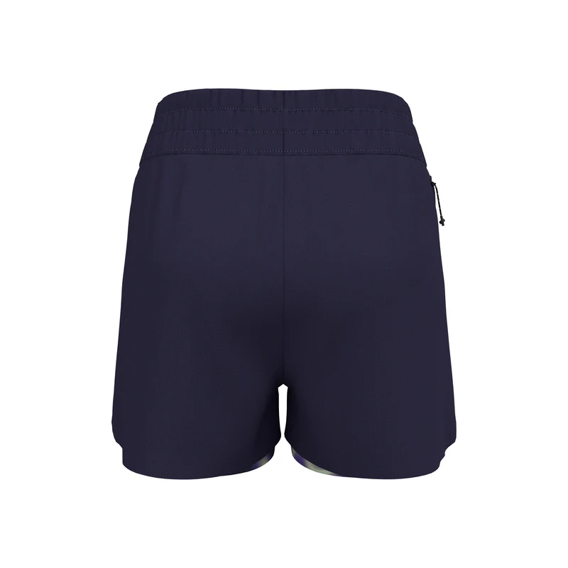 Zeroweight Print 3in 2in1 Laufshorts Damen-Dunkelblau