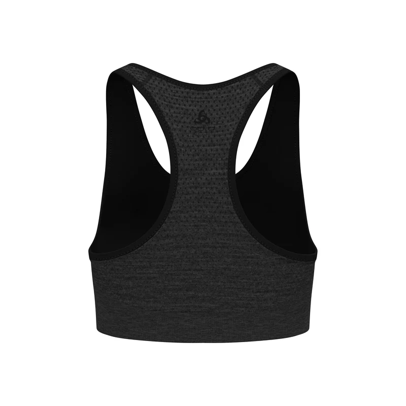 Seamless Medium Padded Sport Sport-BH Damen - schwarz