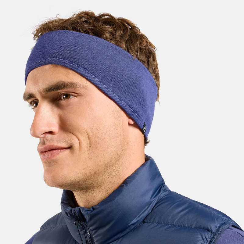 Merino Warm Stirnband Unisex - blau