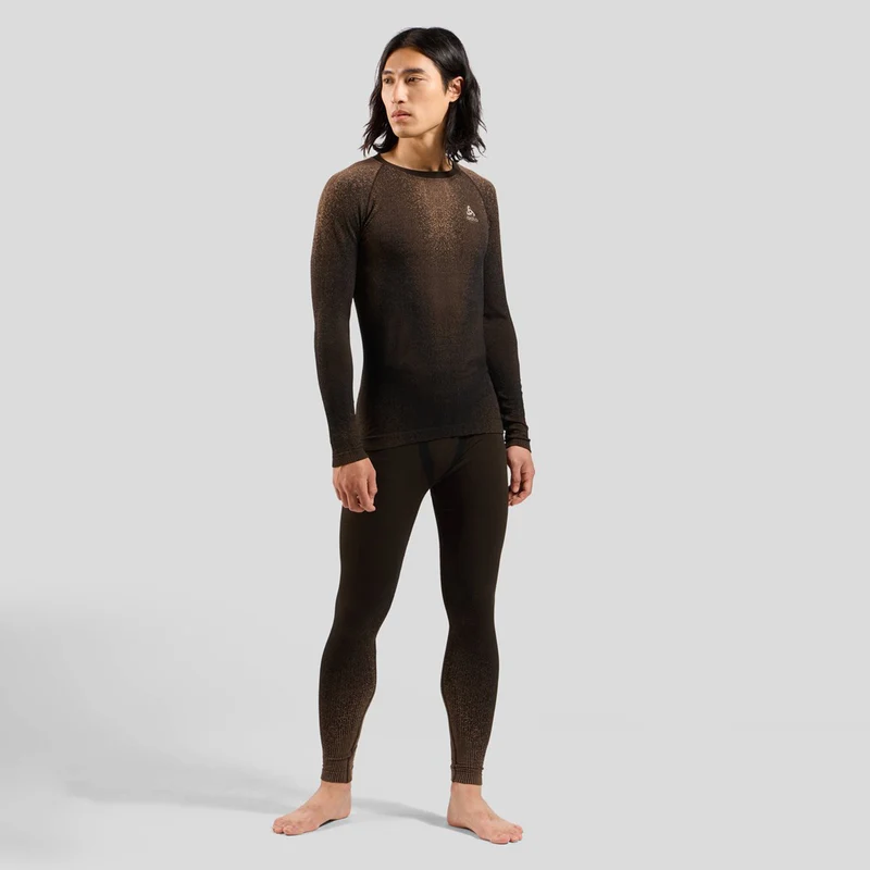 Performance Warm Blackcomb Crew Neck Unterhemd Herren-Braun