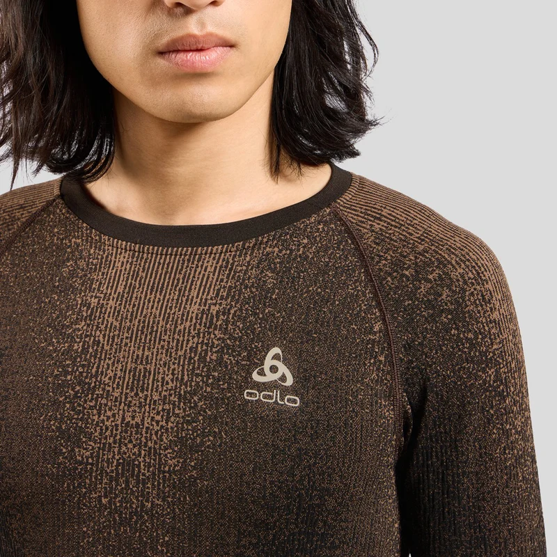 Performance Warm Blackcomb Crew Neck Unterhemd Herren-Braun