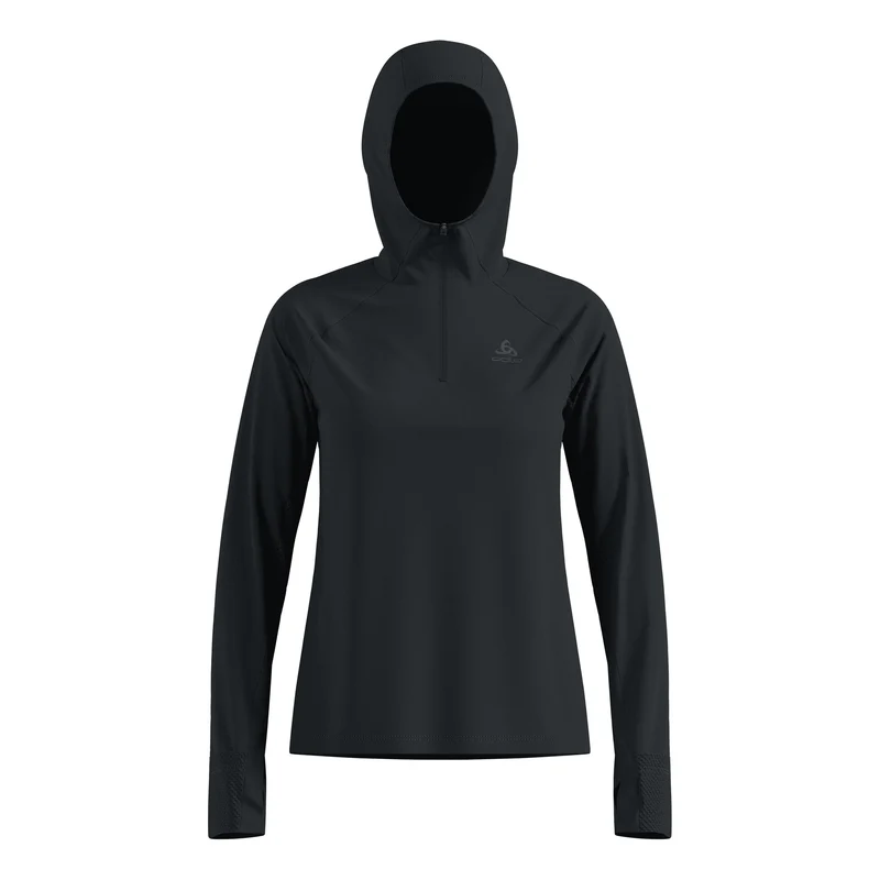 X-Alp Midlayer Laufshirt Damen - schwarz