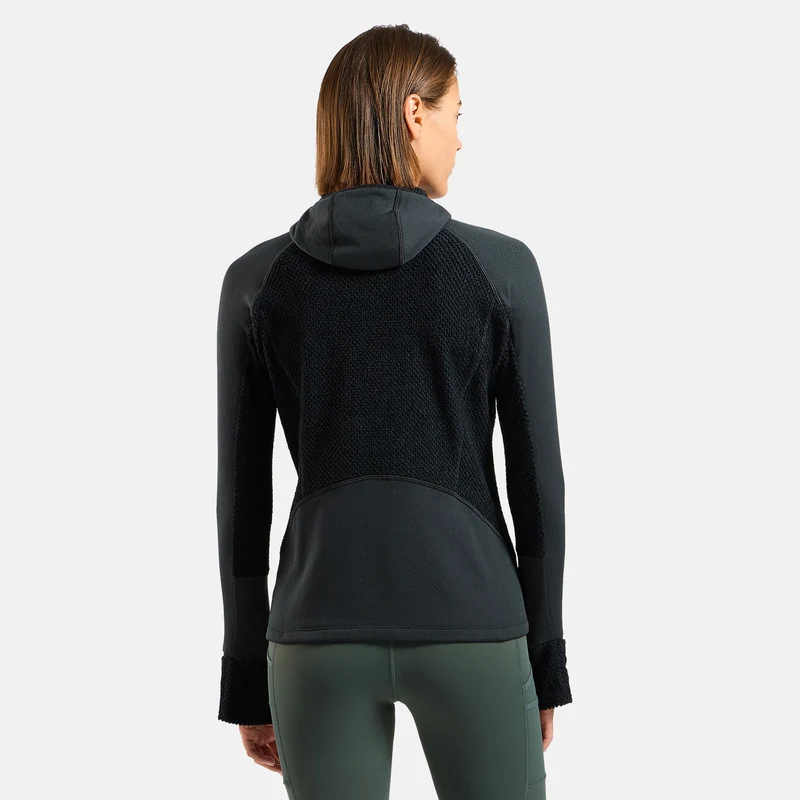 X-Alp Midlayer Laufshirt Damen - schwarz