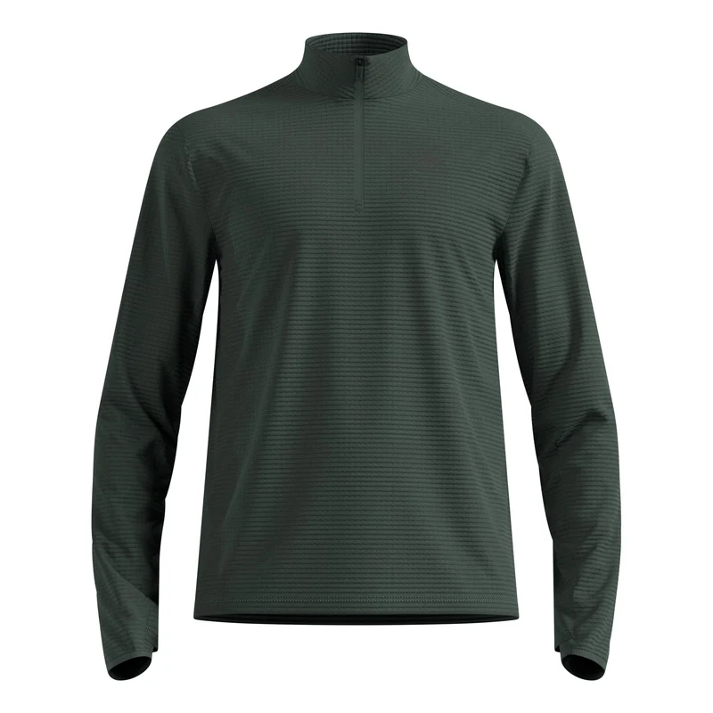 Essential Thermal Midlayer 1/2 Zip Laufshirt Herren - oliv