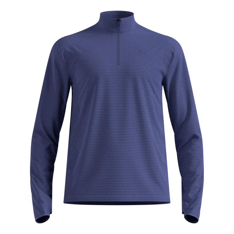 Essential Thermal Midlayer 1/2 Zip Laufshirt Herren - blau