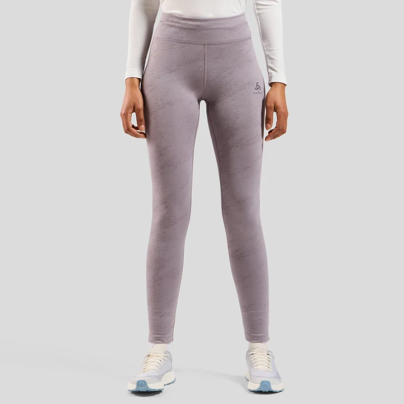 Zeroweight Print Reflective Lauftight Damen-Grau