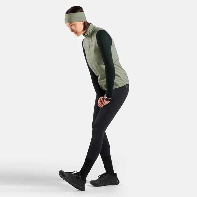 Zeroweight Warm Laufweste Damen - oliv