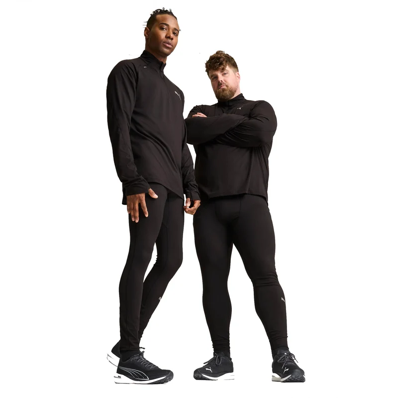 Favorites Brushed Lauftight Herren-Schwarz,Silber
