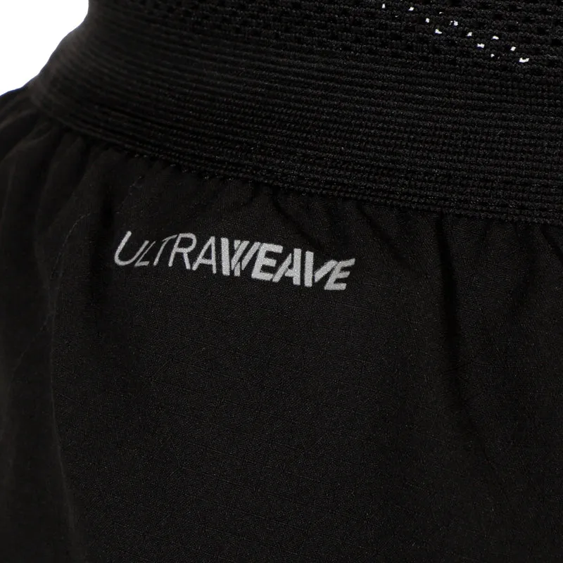 Raceday Ultraweave 3in Split Laufshorts Damen-Schwarz