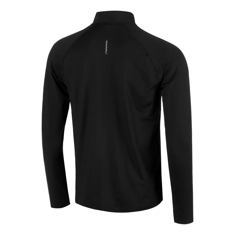 Velocity Cloudspun 1/4 Zip Laufshirt Herren - schwarz