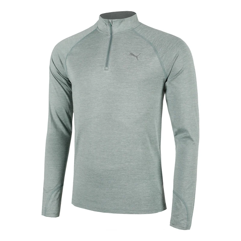Velocity Cloudspun 1/4 Zip Laufshirt Herren - grün