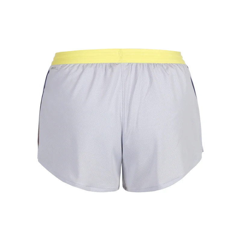 Knit 3in Split Laufshorts Damen-Hellgrau,Gelb