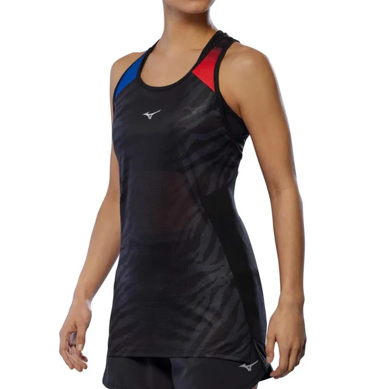 DryAeroFlow Graphic Laufshirt Damen-Schwarz