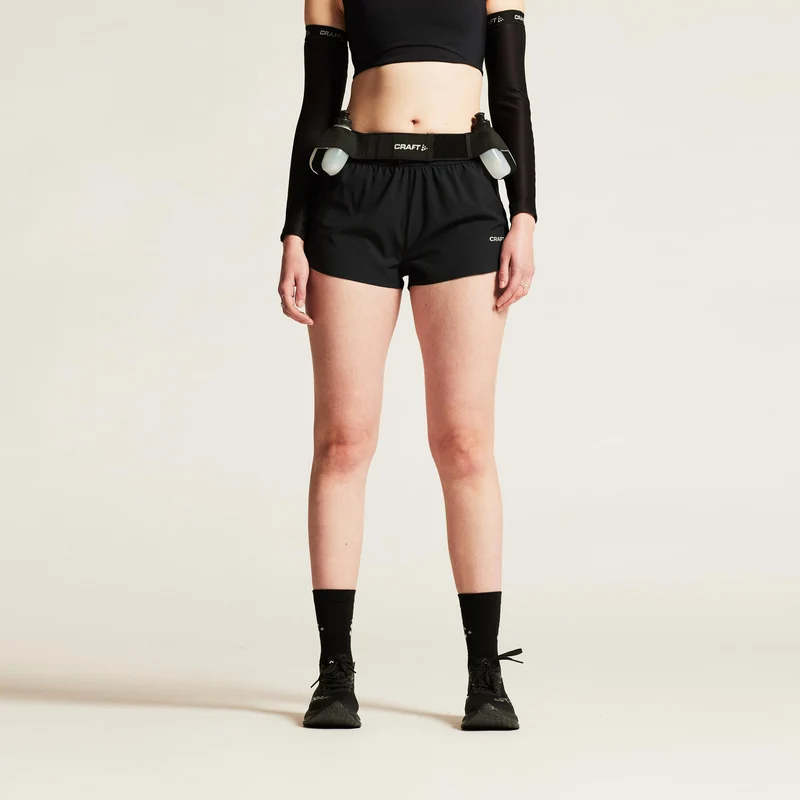 ADV Essence 2in 2 Laufshorts Damen-Schwarz
