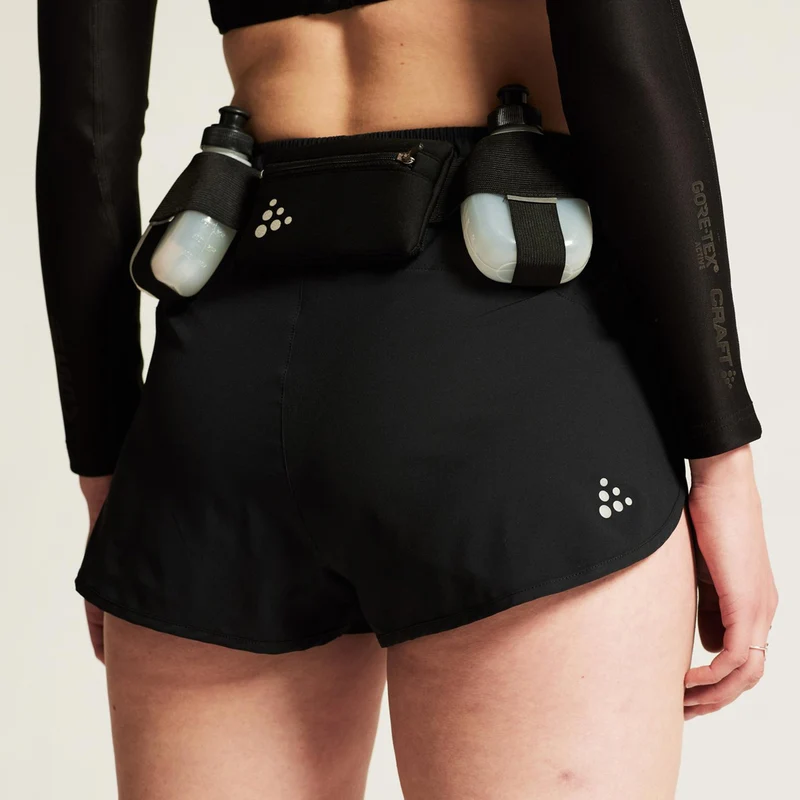 ADV Essence 2in 2 Laufshorts Damen-Schwarz