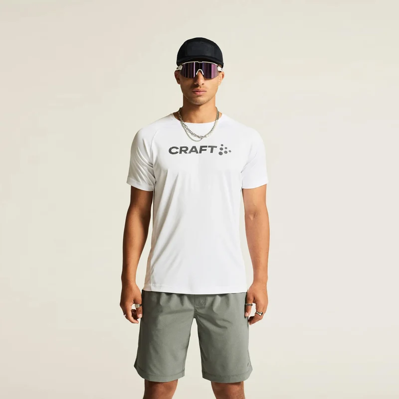 Core Essence Logo Laufshirt Herren-Weiß