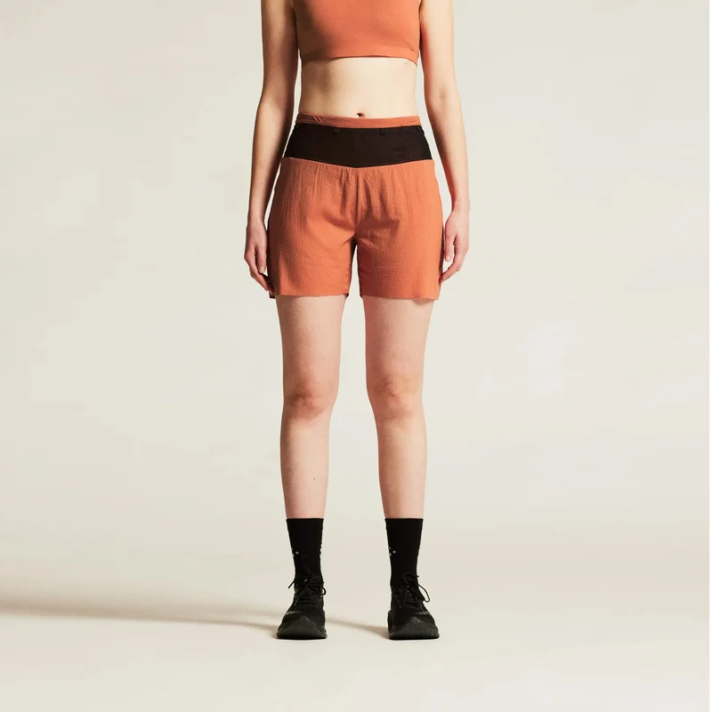 Pro Trail Laufshorts Damen-Rot