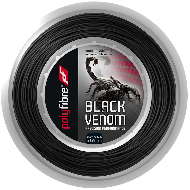 Venom Saitenrolle 200m-Schwarz