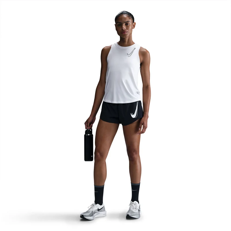 Swoosh Tank-Top Damen-Weiß