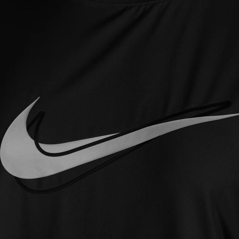 Swoosh Laufshirt Damen-Schwarz
