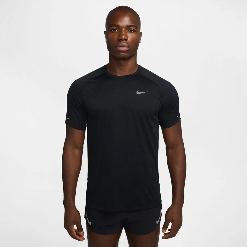 Stride Laufshirt Herren - schwarz