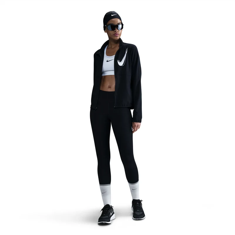 Swoosh Laufjacke Damen-Schwarz