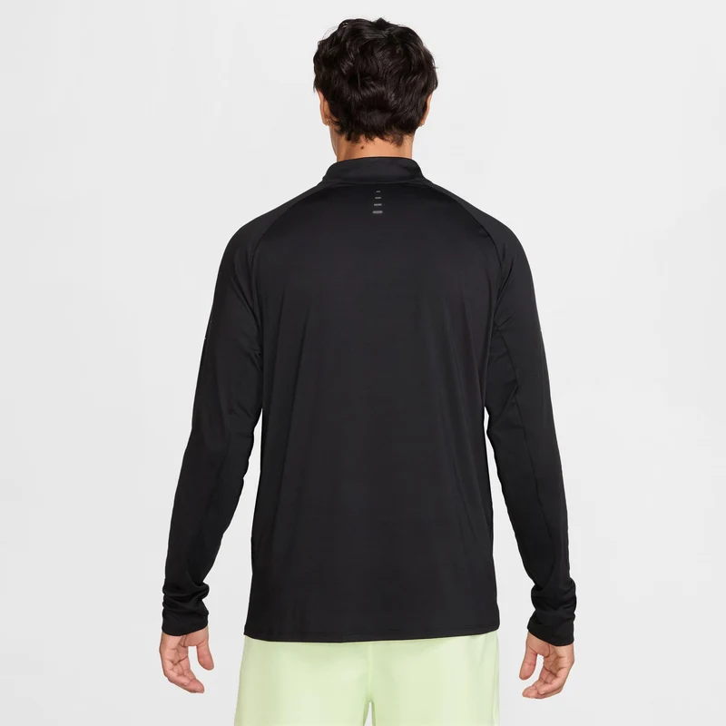 Stride Half-Zip Laufshirt Herren - schwarz, silber