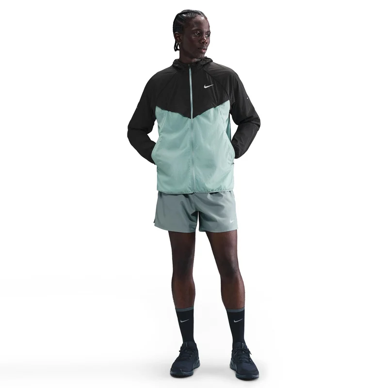 Stride Laufjacke Herren - schwarz, türkis