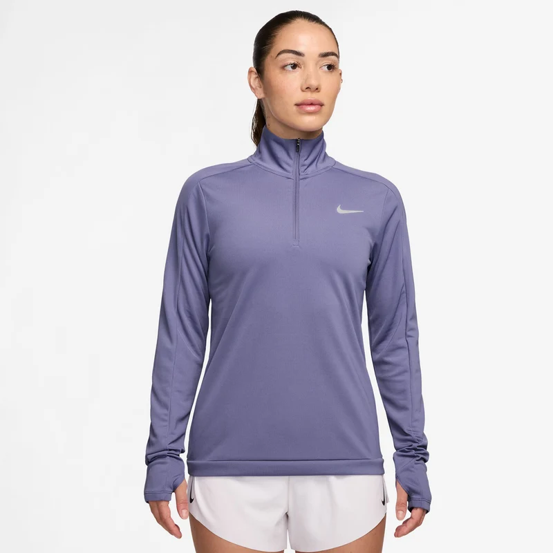Pacer 1/4 Zip Longsleeve Damen-Blaugrau