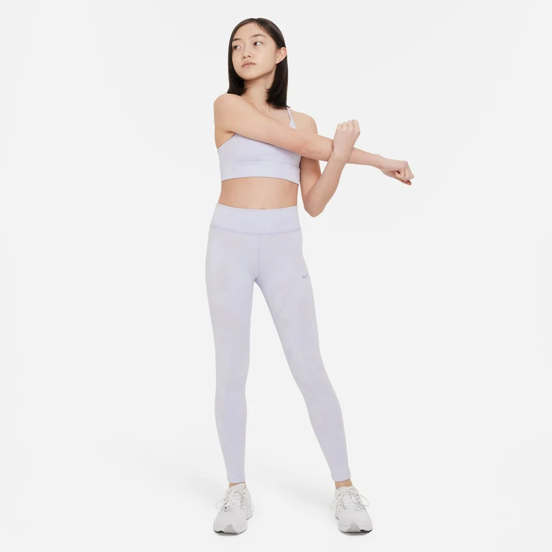 Dri-Fit One AOJ Lauftight Mädchen-Flieder