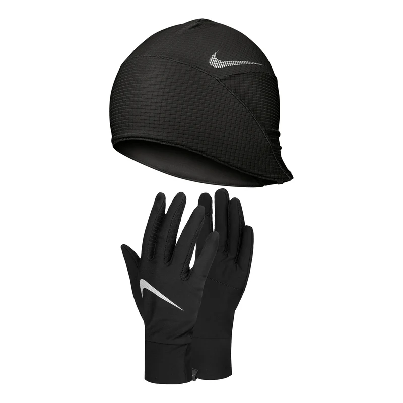 Essential Mütze + Handschuhe Herren-schwarz,silber