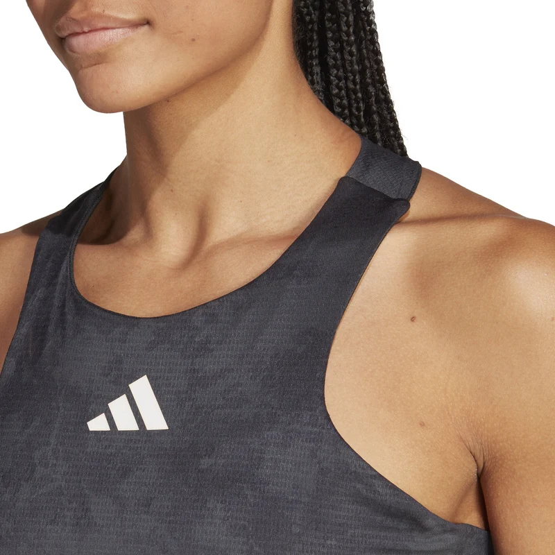 Paris Y- Tank-Top Damen-Dunkelgrau