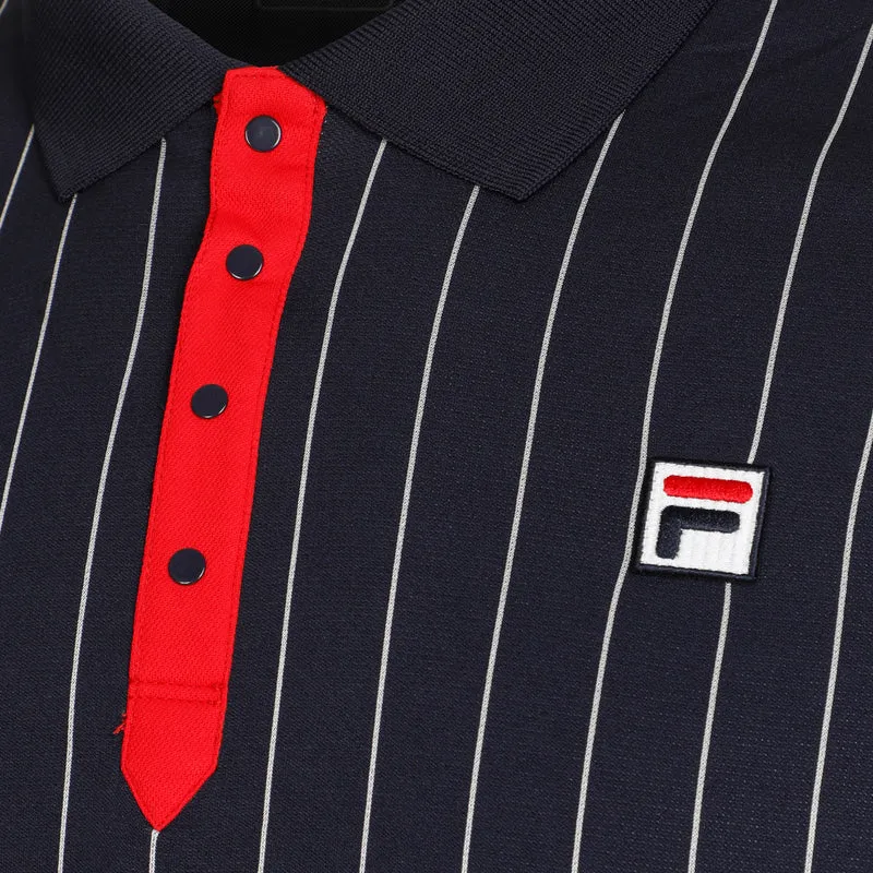 Stripes Polo Herren-Dunkelblau,Rot