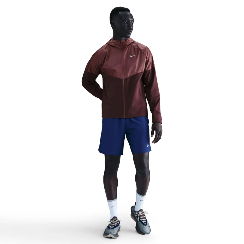 Miler Laufjacke Herren - dunkelrot, bronze