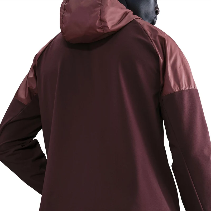 Miler Laufjacke Herren - dunkelrot, bronze